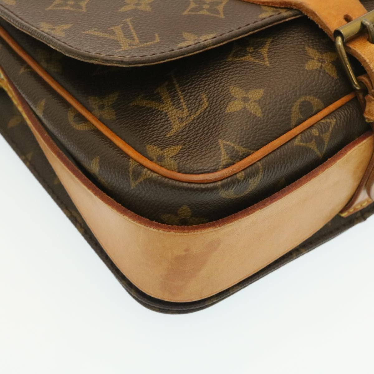 LOUIS VUITTON Monogram Cartouchiere MM Shoulder Bag M51253 LV rz093
