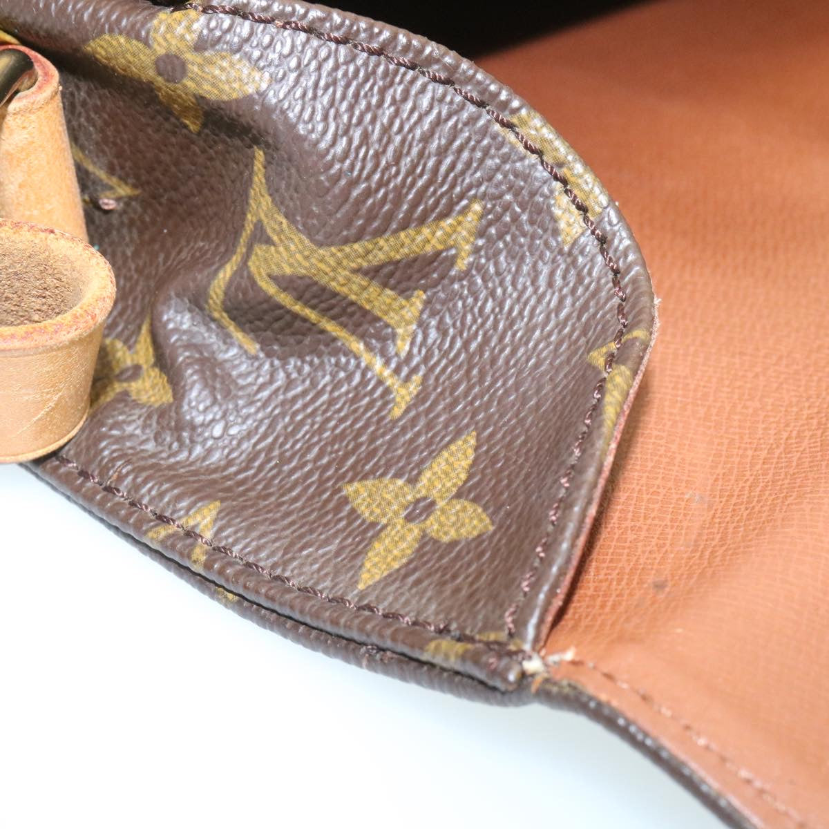 LOUIS VUITTON Monogram Cartouchiere MM Shoulder Bag M51253 LV rz093