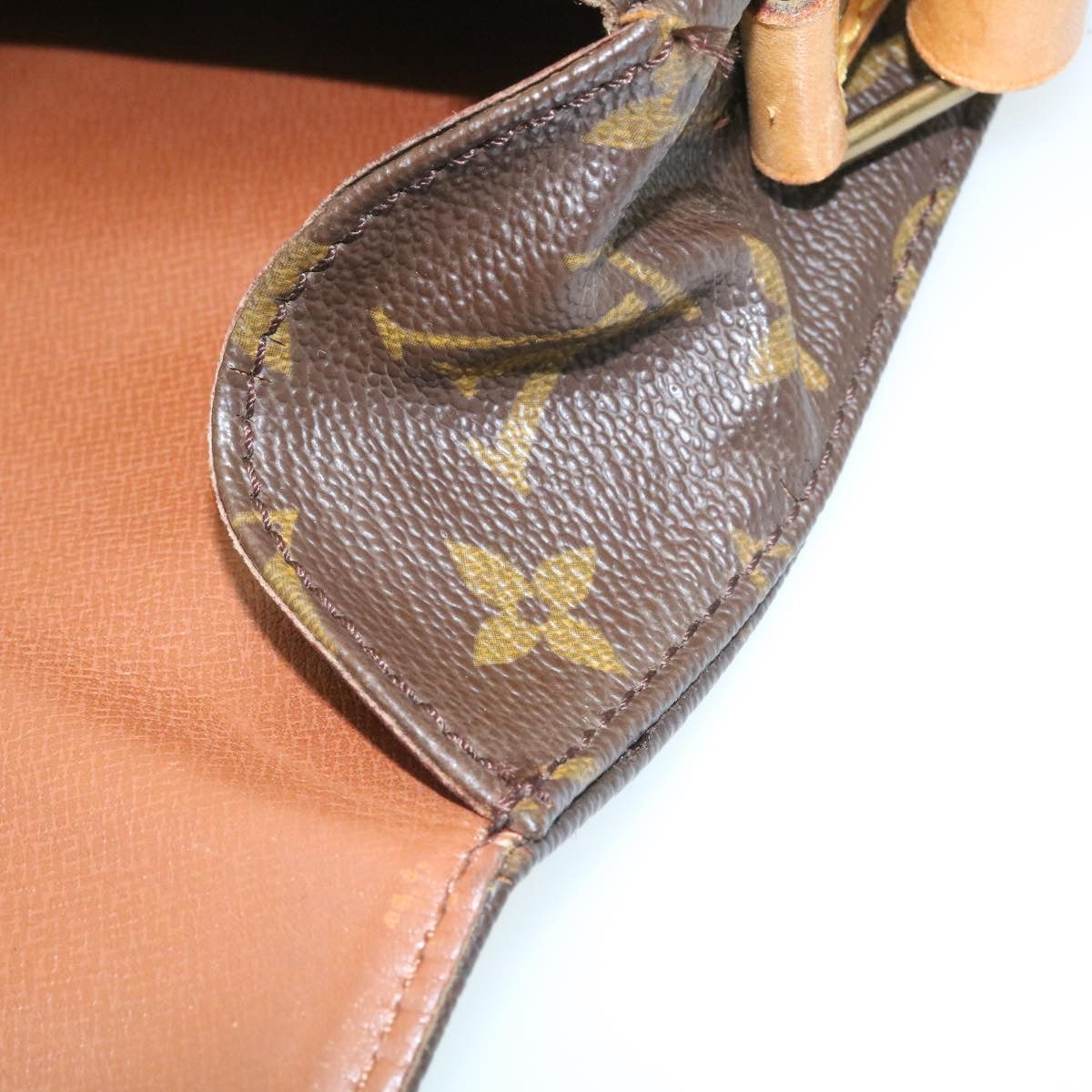 LOUIS VUITTON Monogram Cartouchiere MM Shoulder Bag M51253 LV rz093