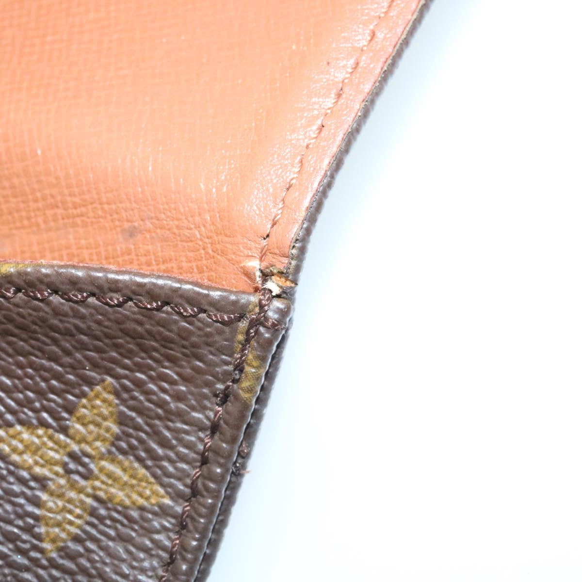 LOUIS VUITTON Monogram Cartouchiere MM Shoulder Bag M51253 LV rz093