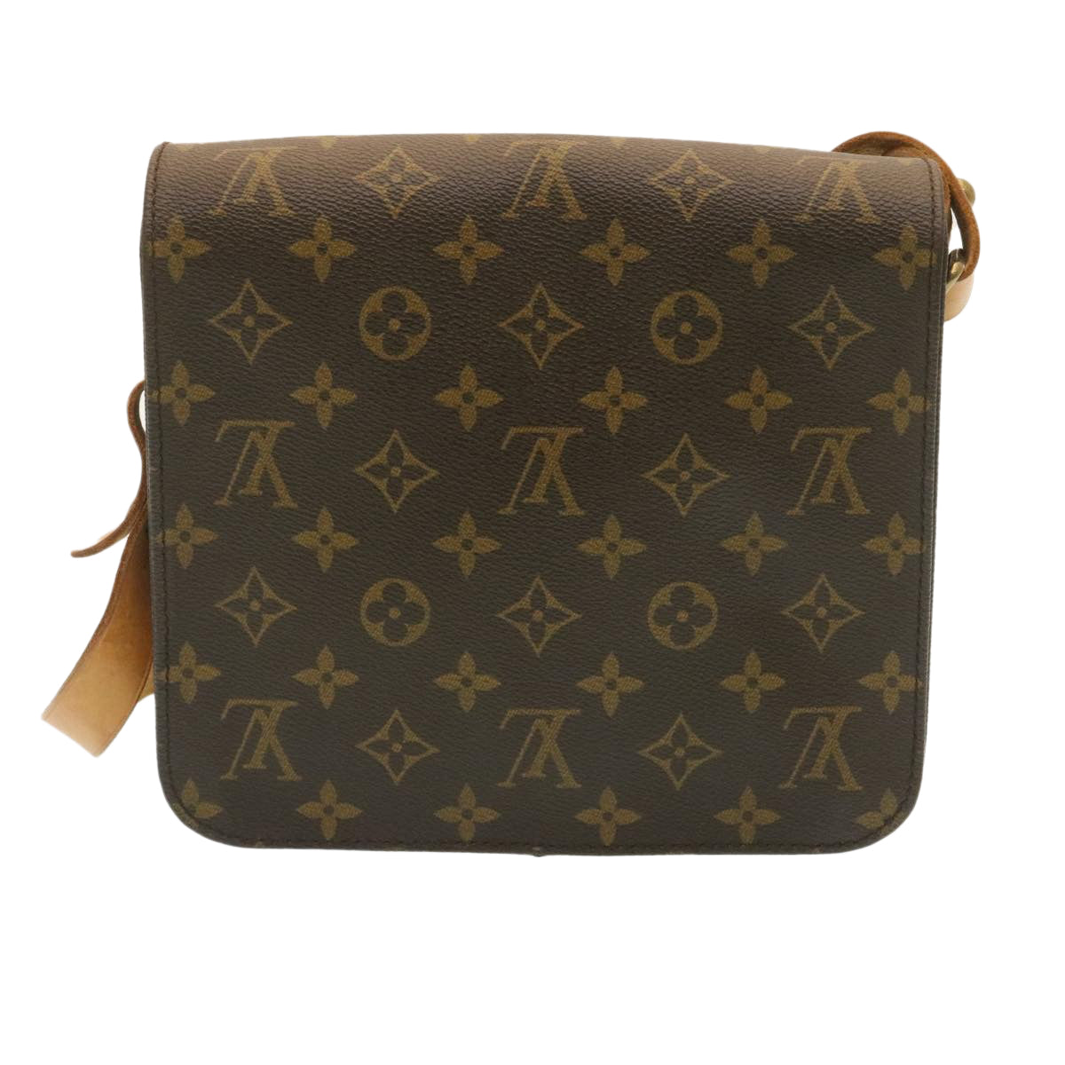 LOUIS VUITTON Monogram Cartouchiere MM Shoulder Bag M51253 LV rz093