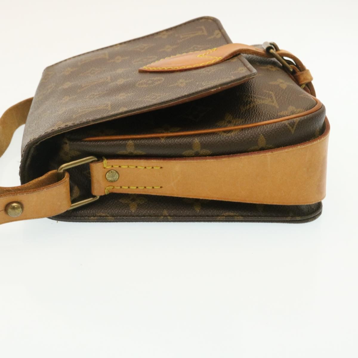 LOUIS VUITTON Monogram Cartouchiere MM Shoulder Bag M51253 LV rz093