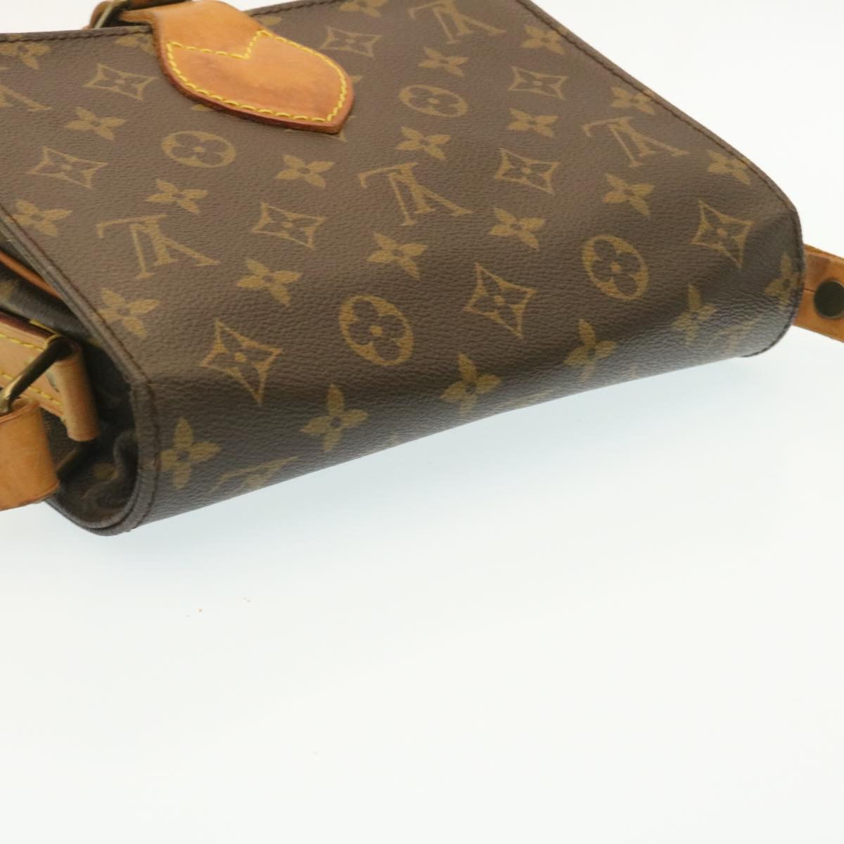 LOUIS VUITTON Monogram Cartouchiere MM Shoulder Bag M51253 LV rz093
