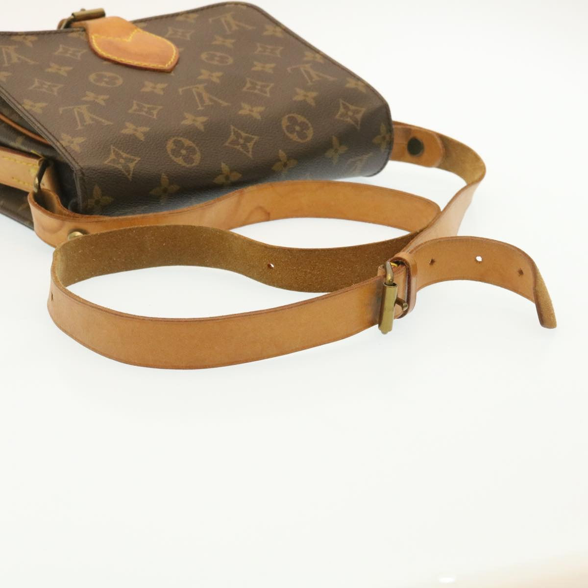 LOUIS VUITTON Monogram Cartouchiere MM Shoulder Bag M51253 LV rz093