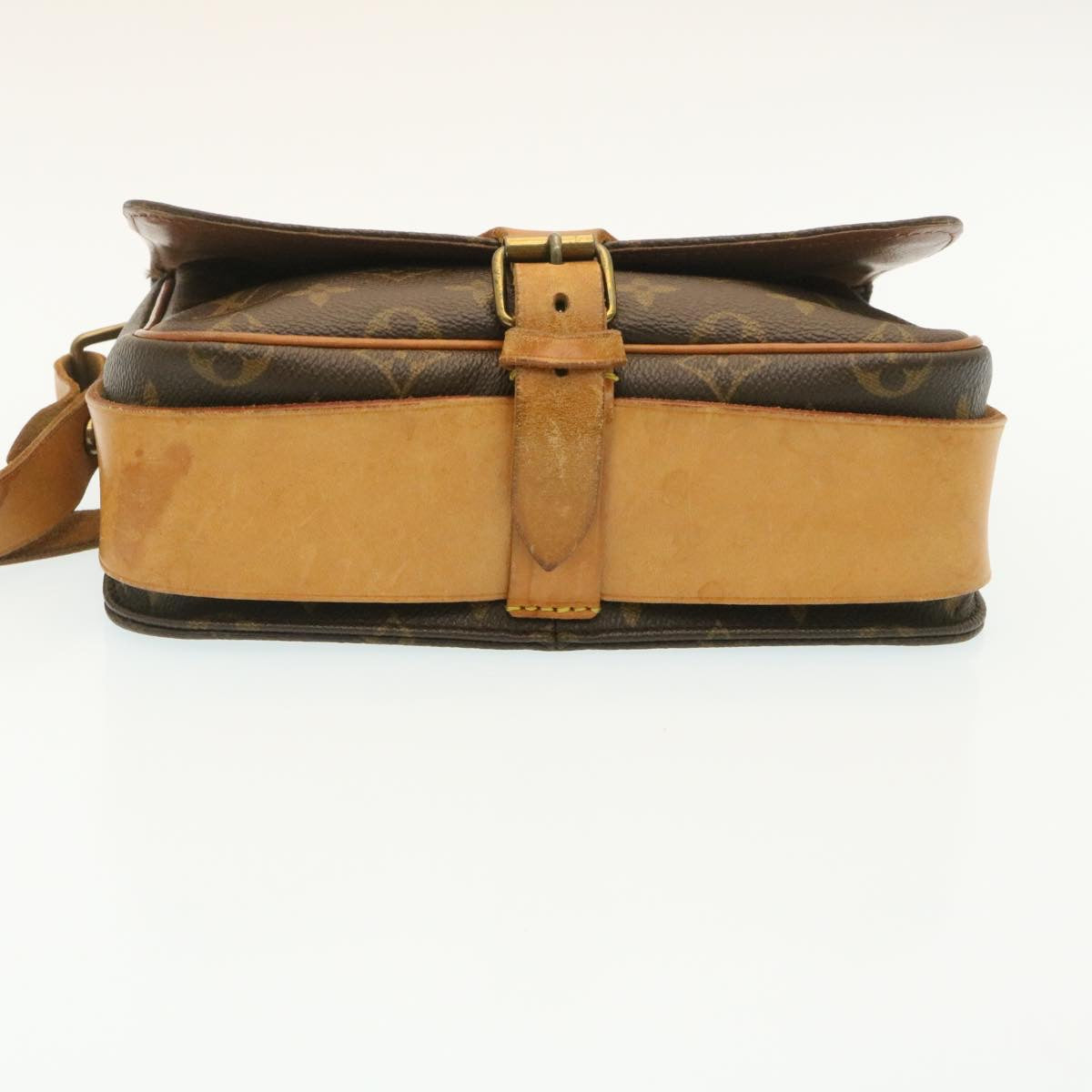 LOUIS VUITTON Monogram Cartouchiere MM Shoulder Bag M51253 LV rz093