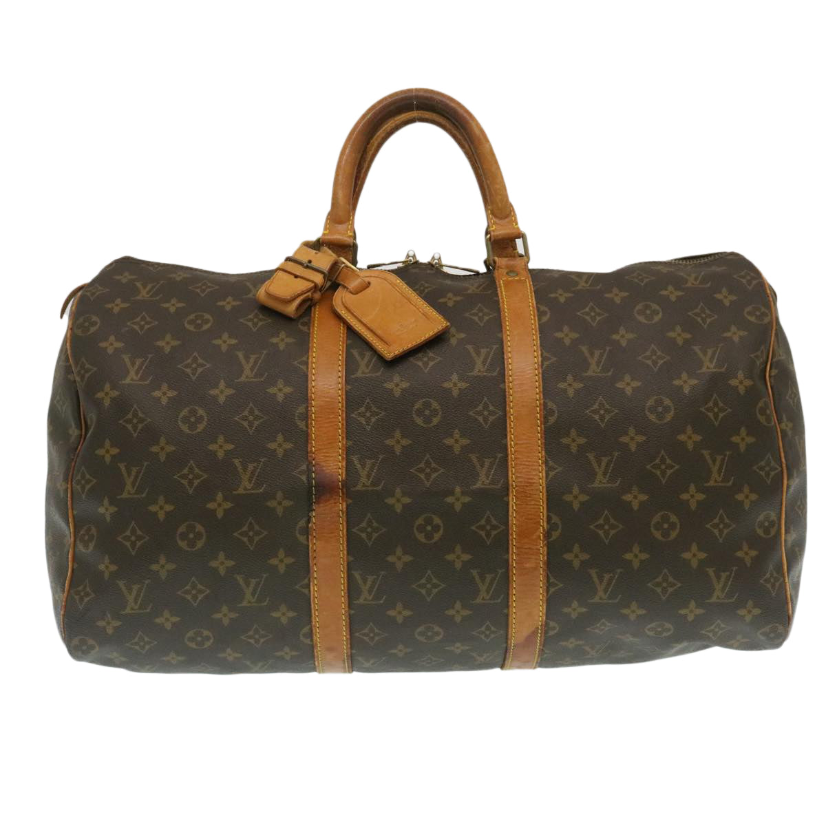 LOUIS VUITTON Monogram Keepall 50 Boston Bag M41426 LV rz168