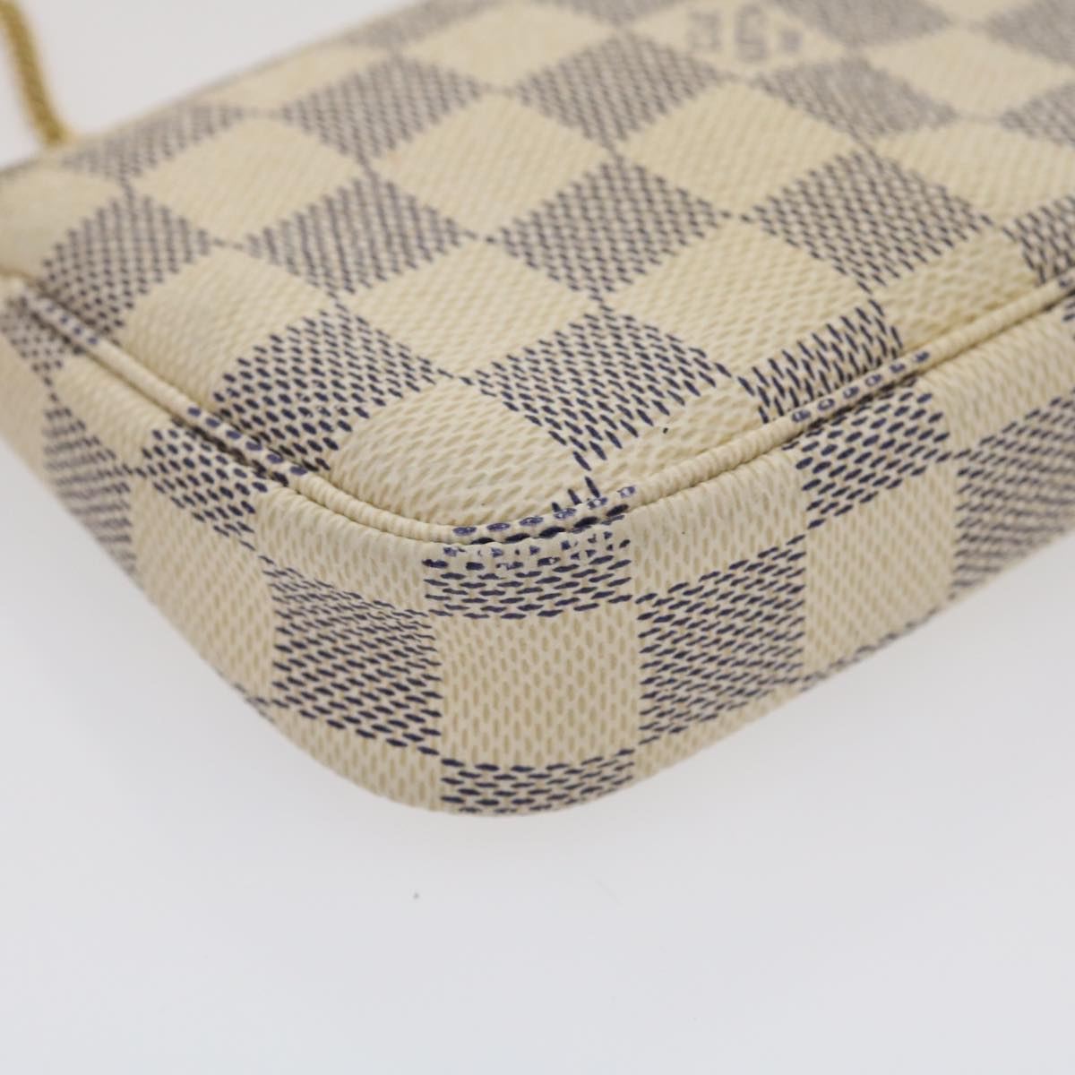 LOUIS VUITTON Damier Azur Mini Pochette Accessoires Pouch N58010 LV  rz319