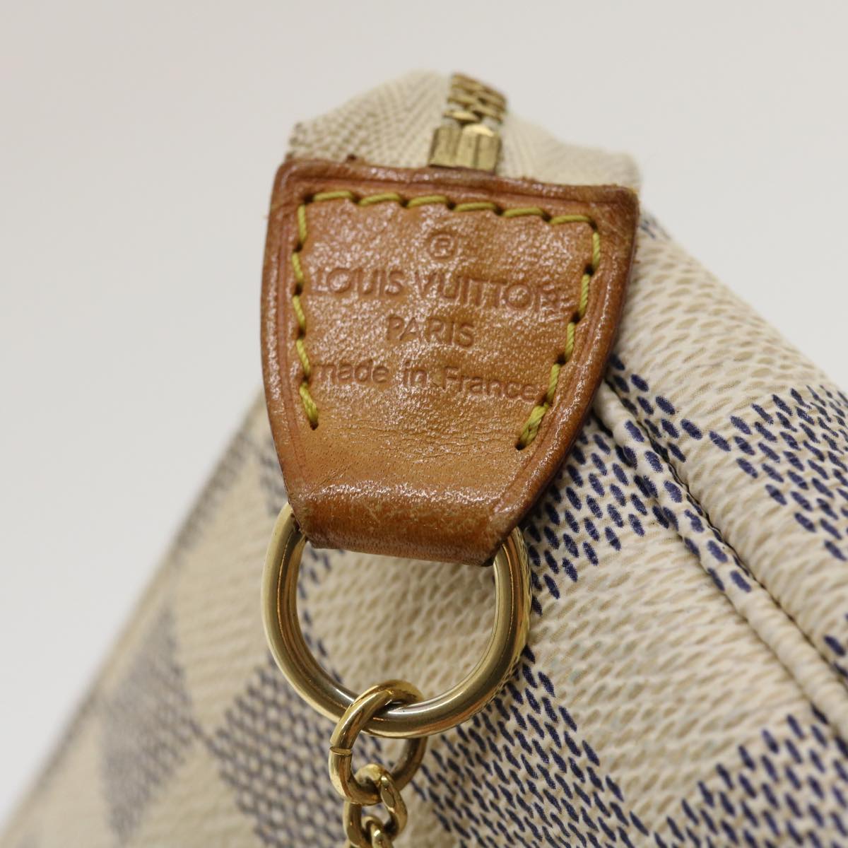 LOUIS VUITTON Damier Azur Mini Pochette Accessoires Pouch N58010 LV  rz319