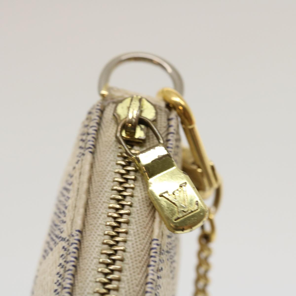 LOUIS VUITTON Damier Azur Mini Pochette Accessoires Pouch N58010 LV  rz319