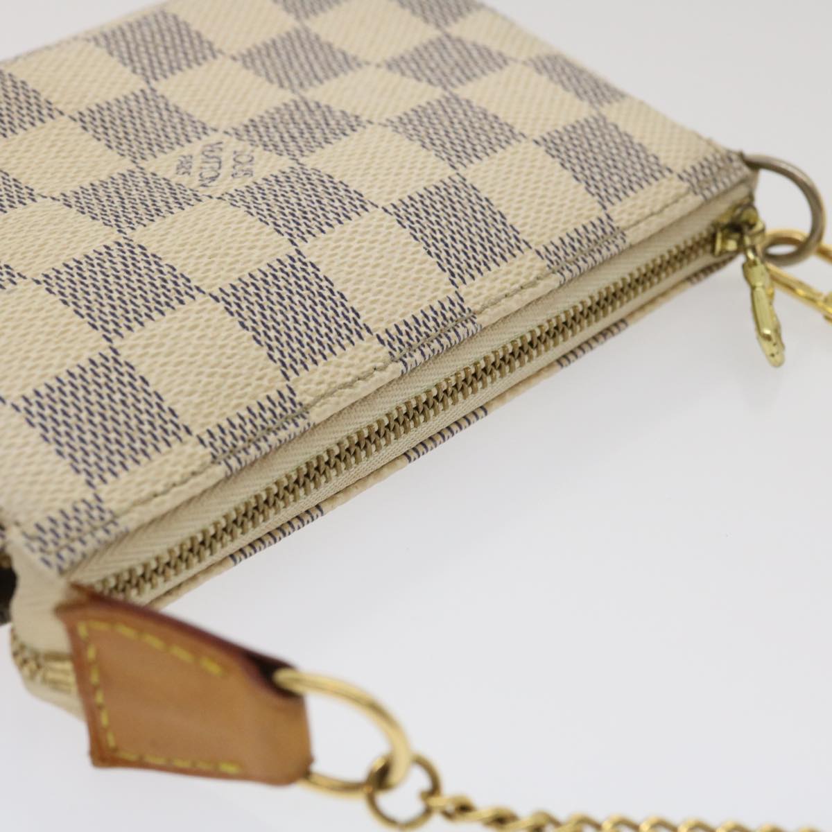 LOUIS VUITTON Damier Azur Mini Pochette Accessoires Pouch N58010 LV  rz319