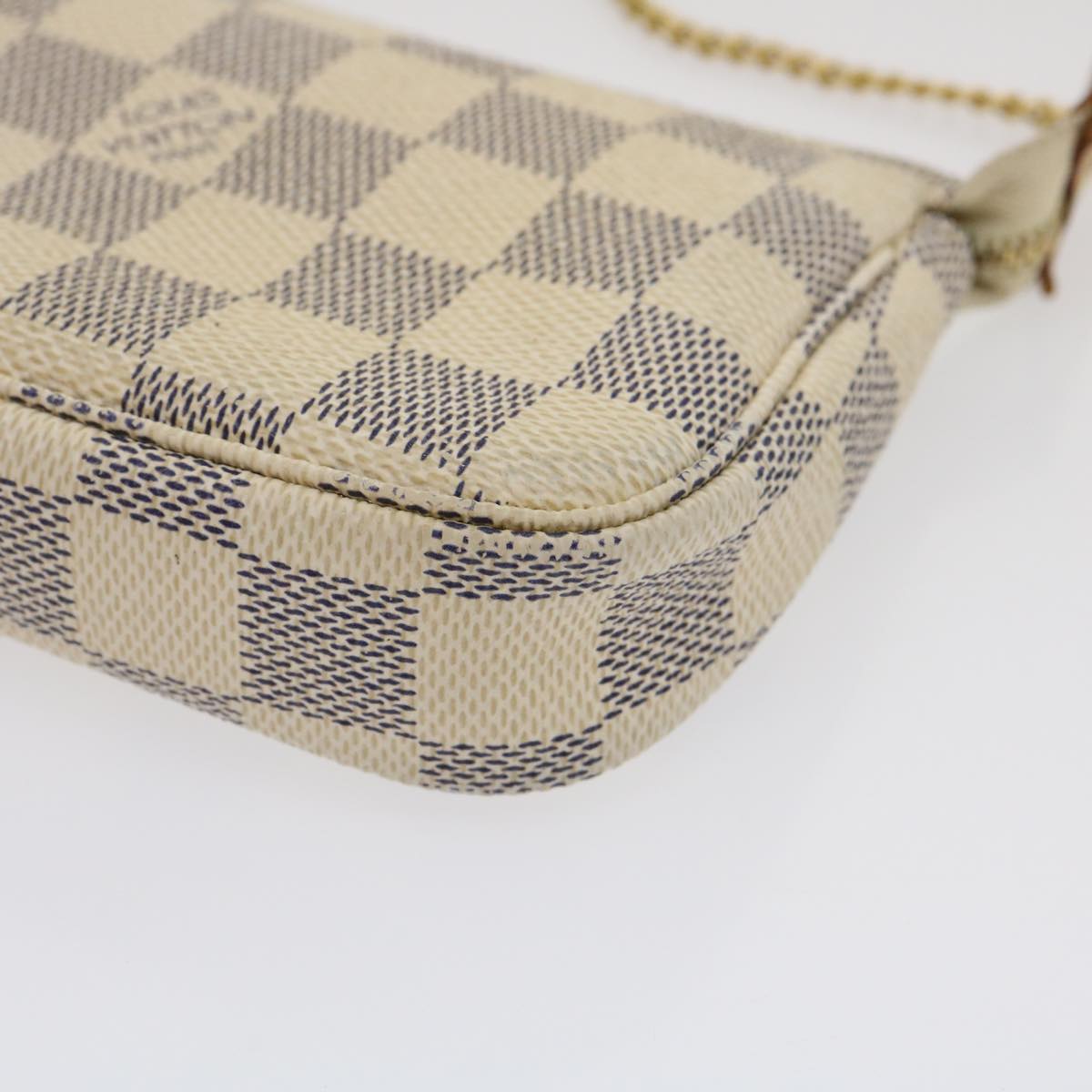LOUIS VUITTON Damier Azur Mini Pochette Accessoires Pouch N58010 LV  rz319
