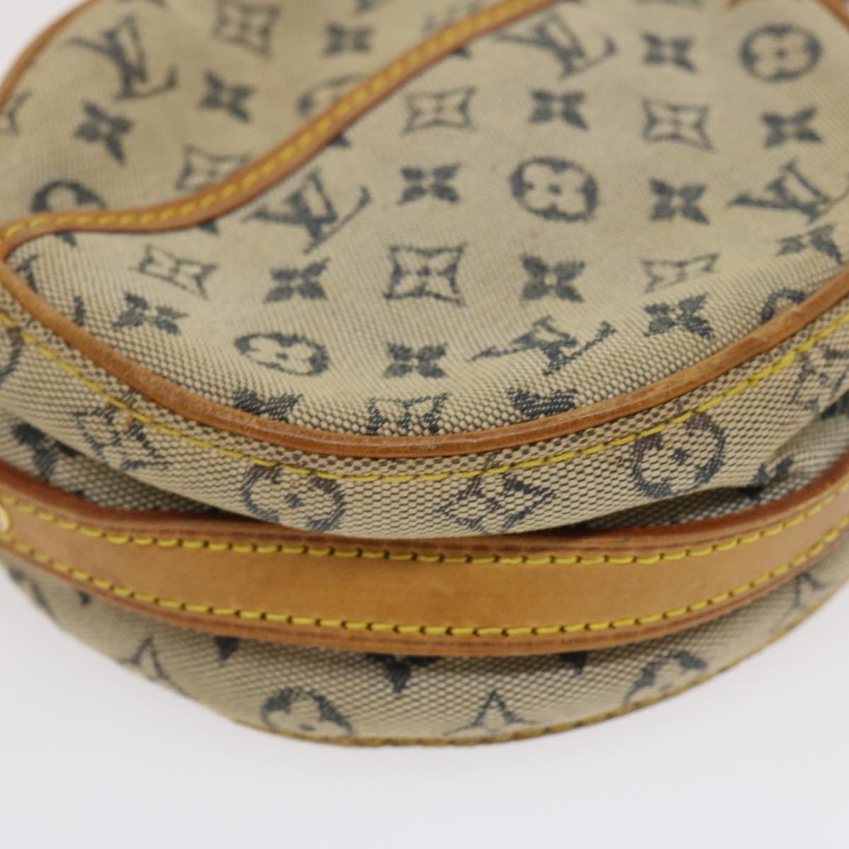 LOUIS VUITTON Monogram Mini Jeanne PM Shoulder Bag Blue M92001 LV rz381