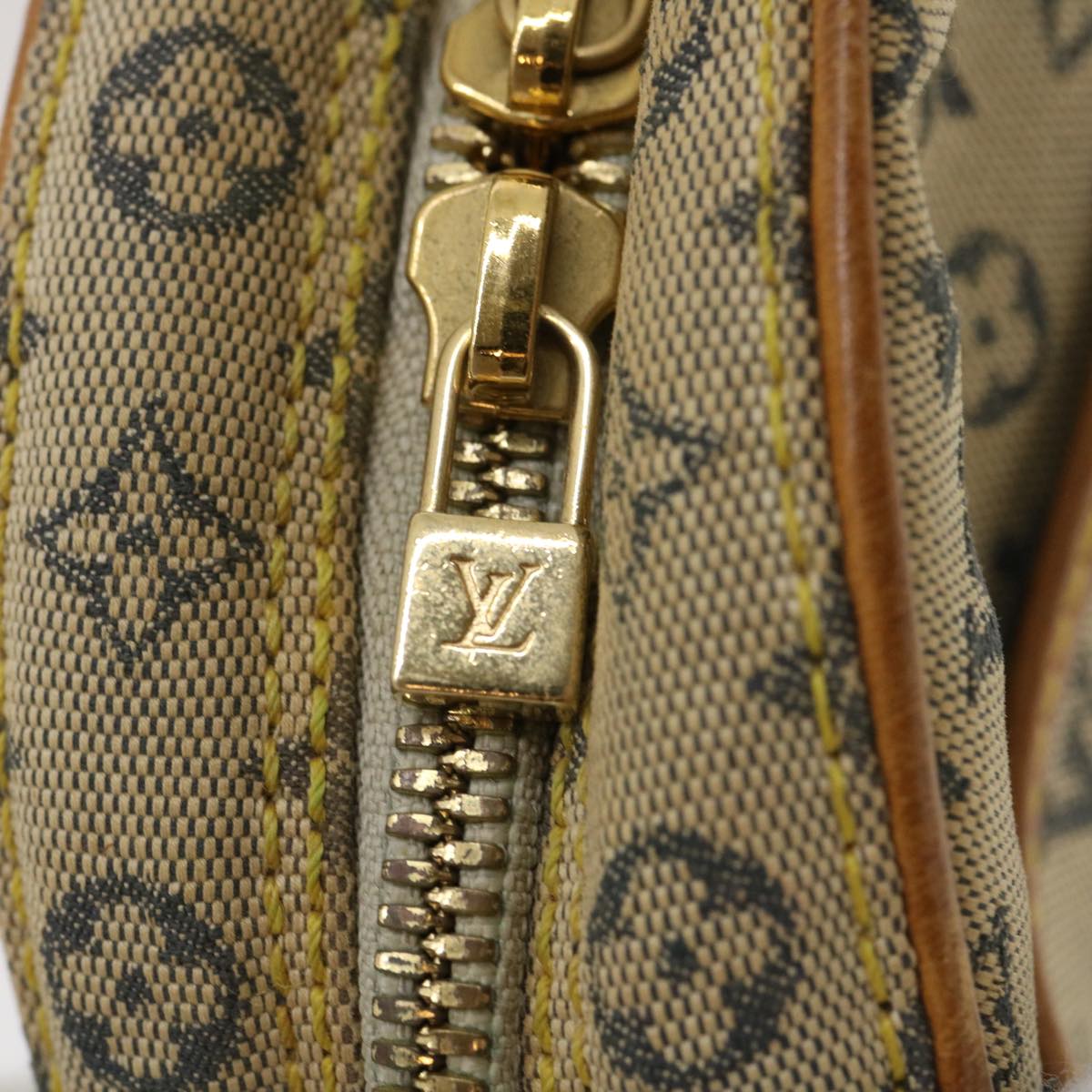 LOUIS VUITTON Monogram Mini Jeanne PM Shoulder Bag Blue M92001 LV rz381