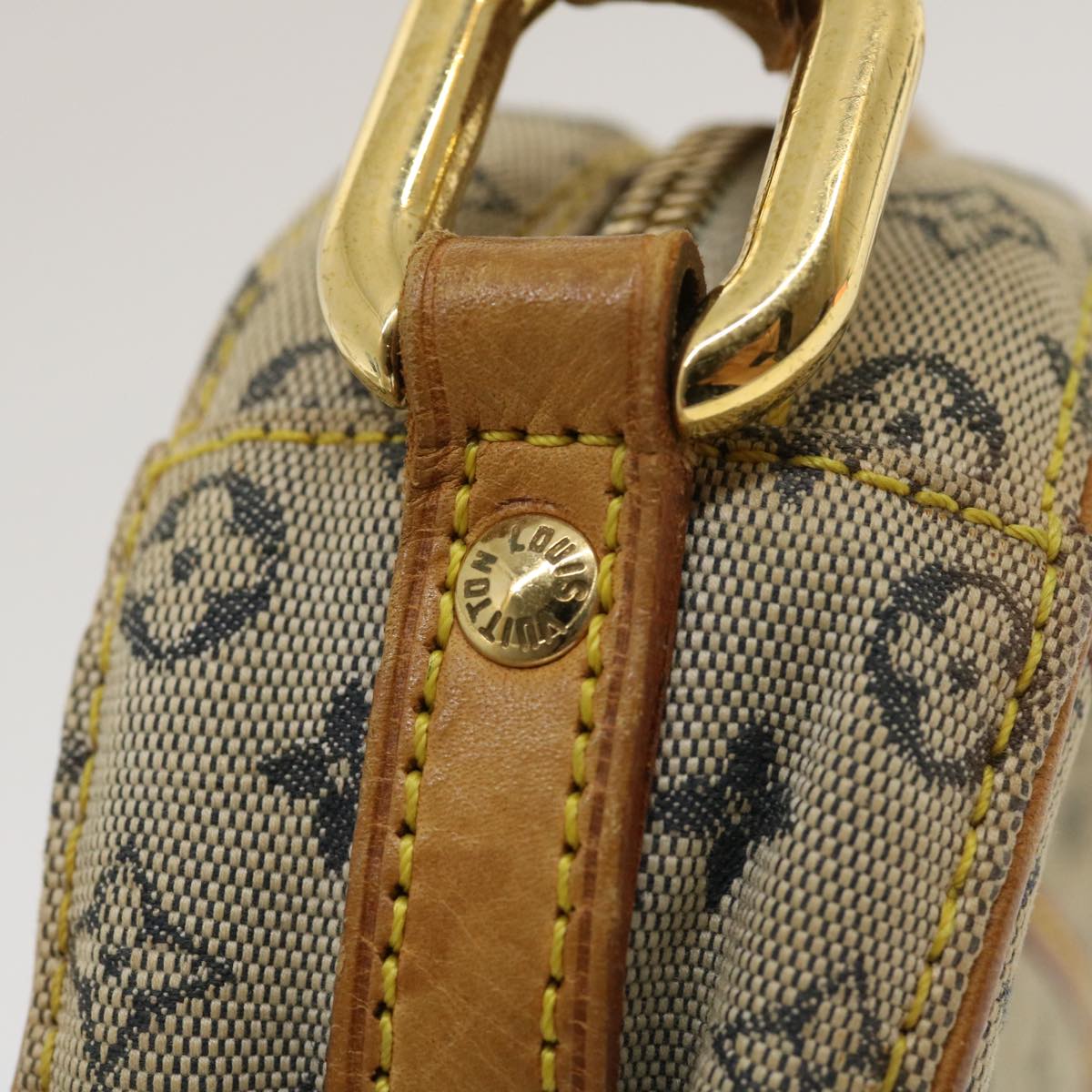LOUIS VUITTON Monogram Mini Jeanne PM Shoulder Bag Blue M92001 LV rz381