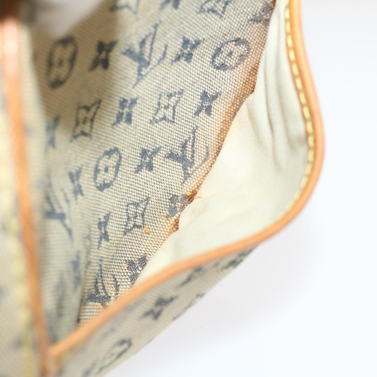 LOUIS VUITTON Monogram Mini Jeanne PM Shoulder Bag Blue M92001 LV rz381