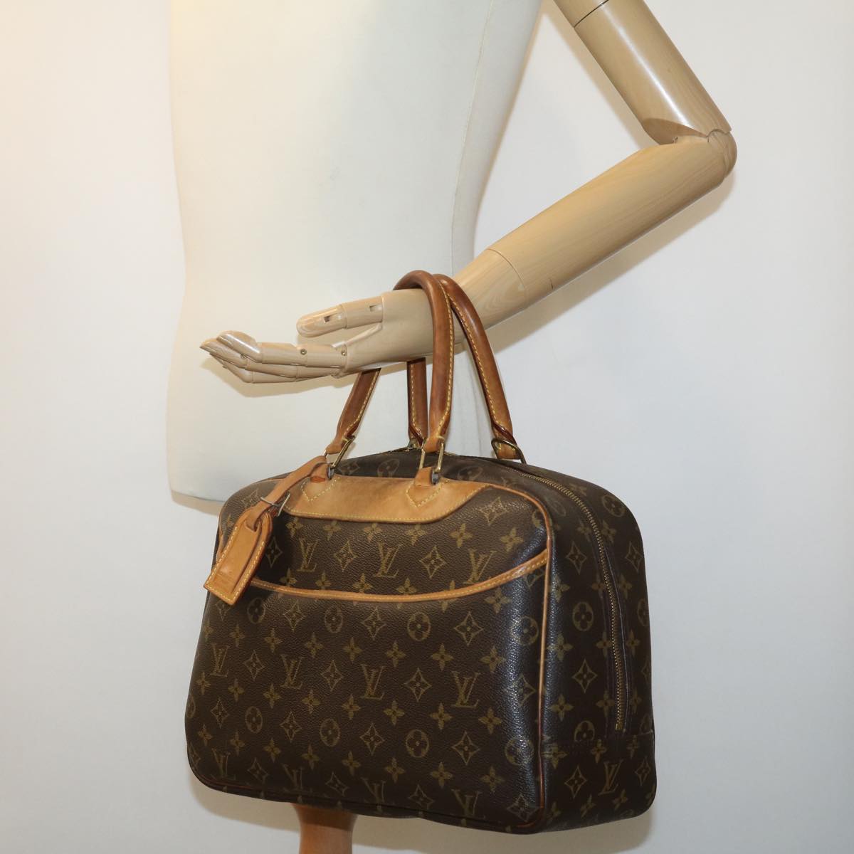 LOUIS VUITTON Monogram Deauville Hand Bag M47270 LV rz397