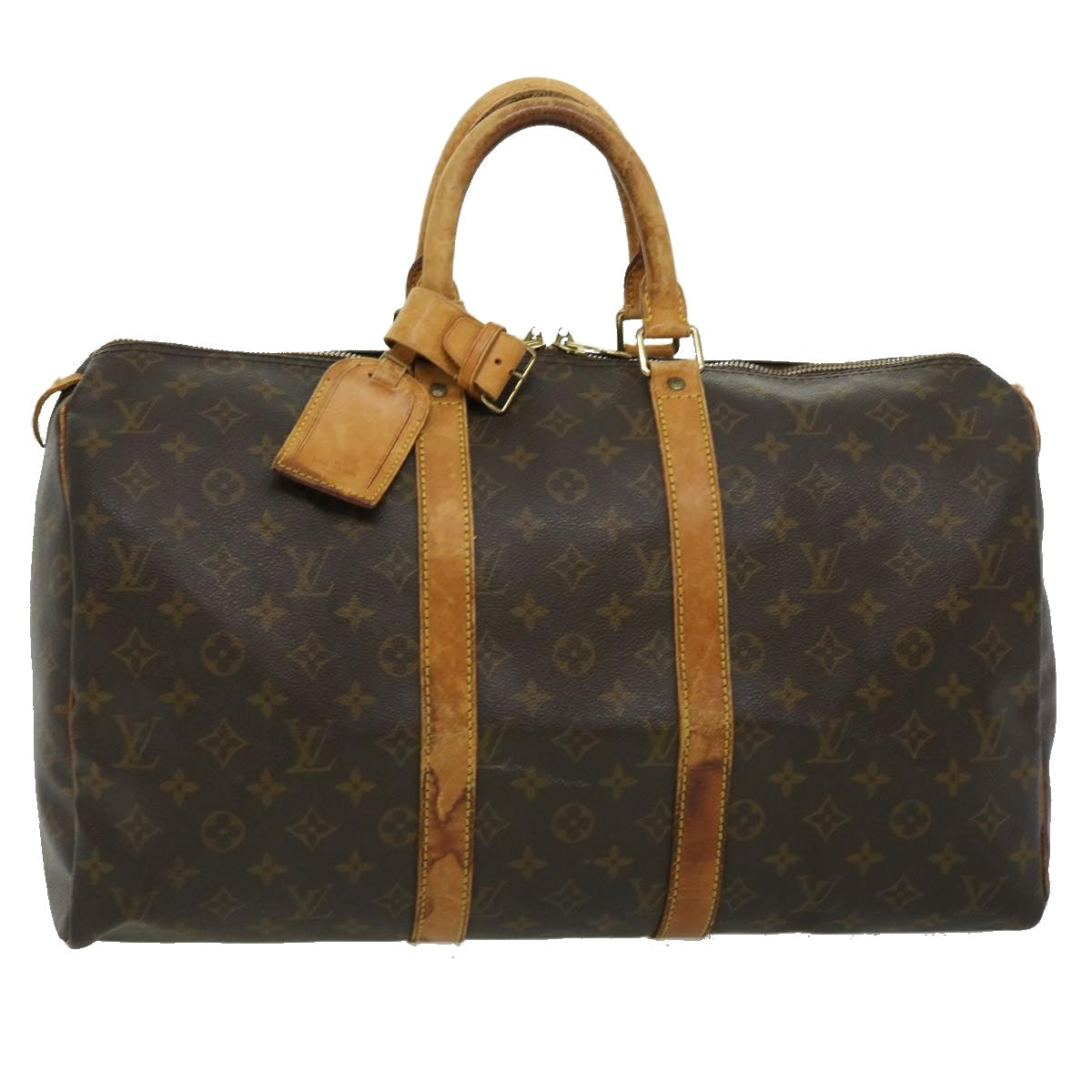 LOUIS VUITTON Monogram Keepall 45 Boston Bag M41428 LV rz433