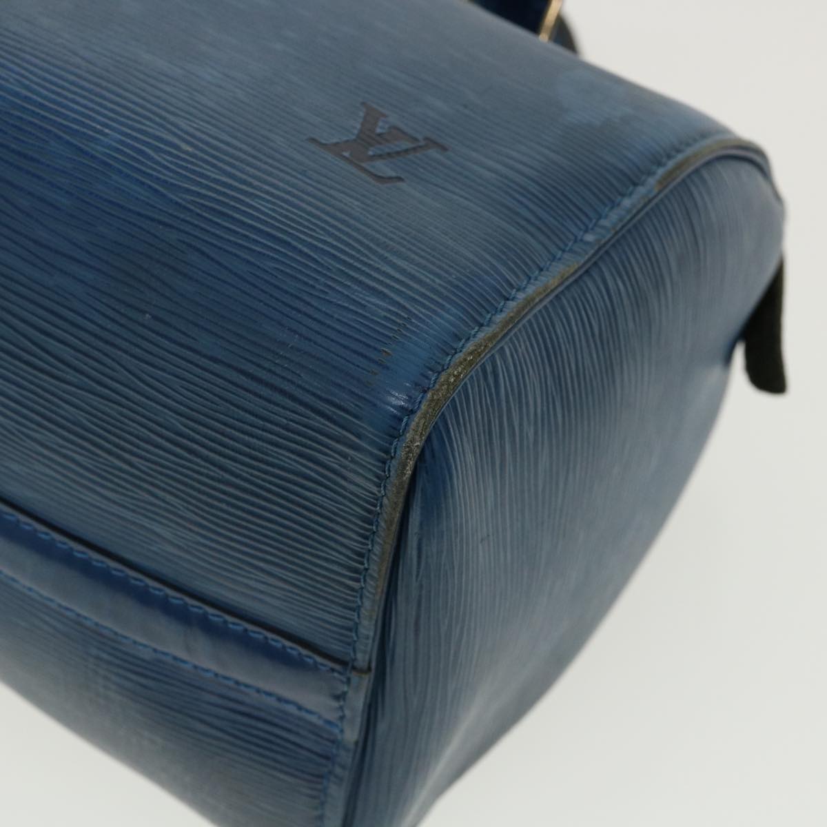 LOUIS VUITTON Epi Speedy 25 Hand Bag Blue M43015 LV rz465