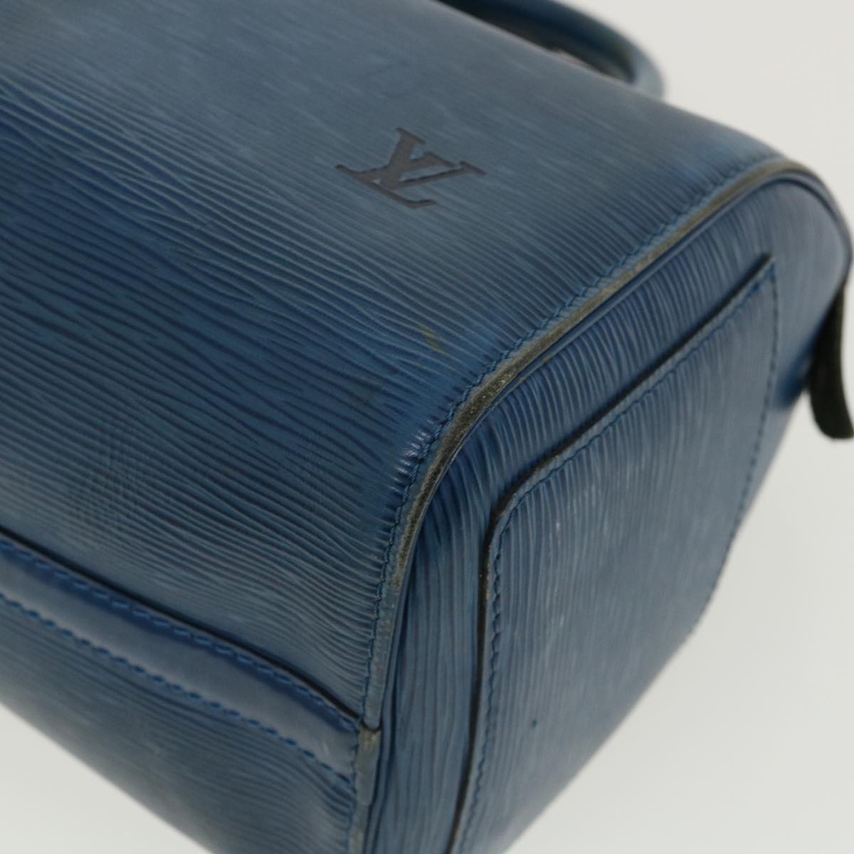 LOUIS VUITTON Epi Speedy 25 Hand Bag Blue M43015 LV rz465