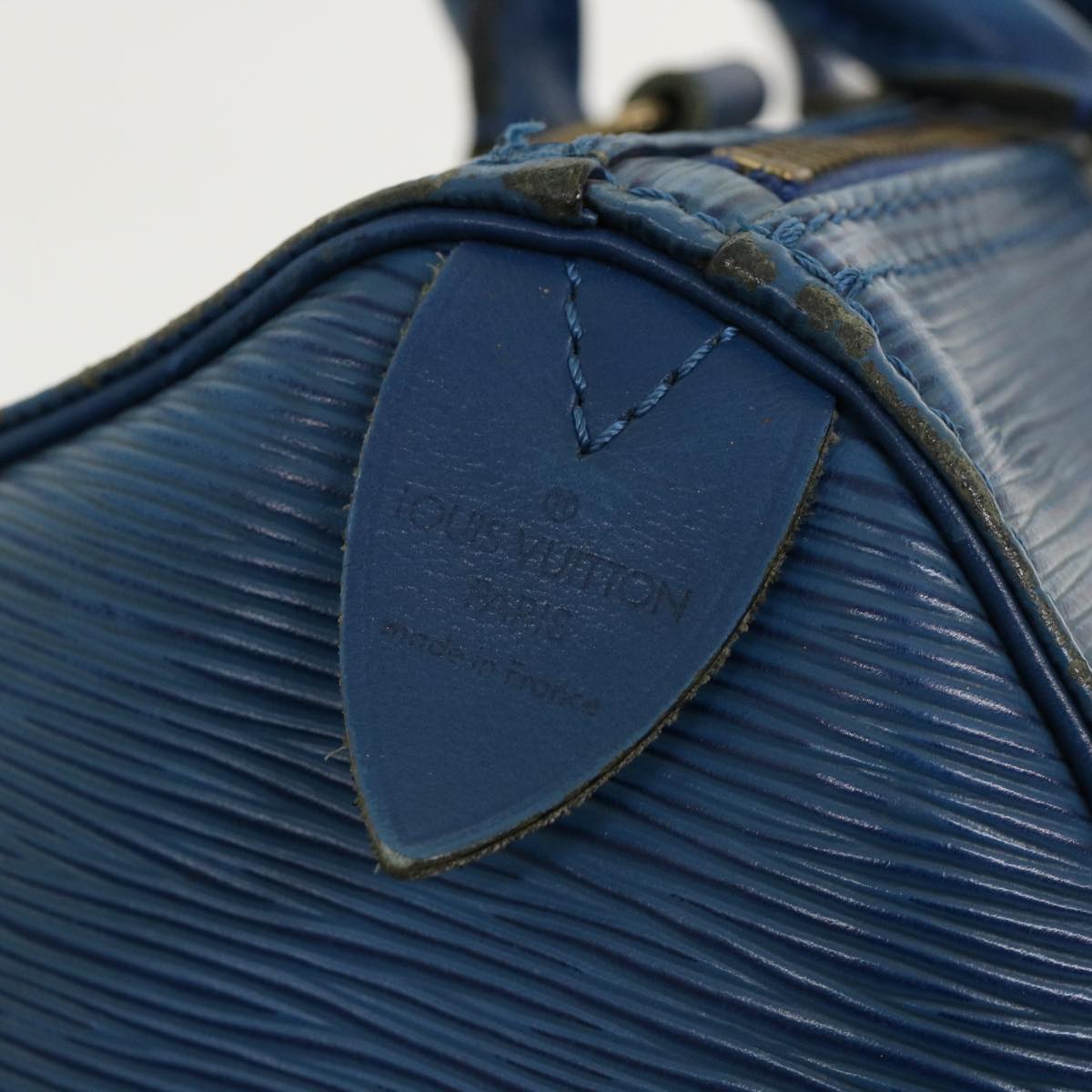 LOUIS VUITTON Epi Speedy 25 Hand Bag Blue M43015 LV rz465