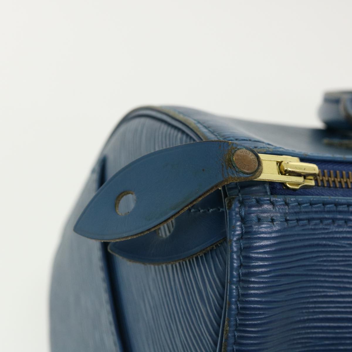 LOUIS VUITTON Epi Speedy 25 Hand Bag Blue M43015 LV rz465