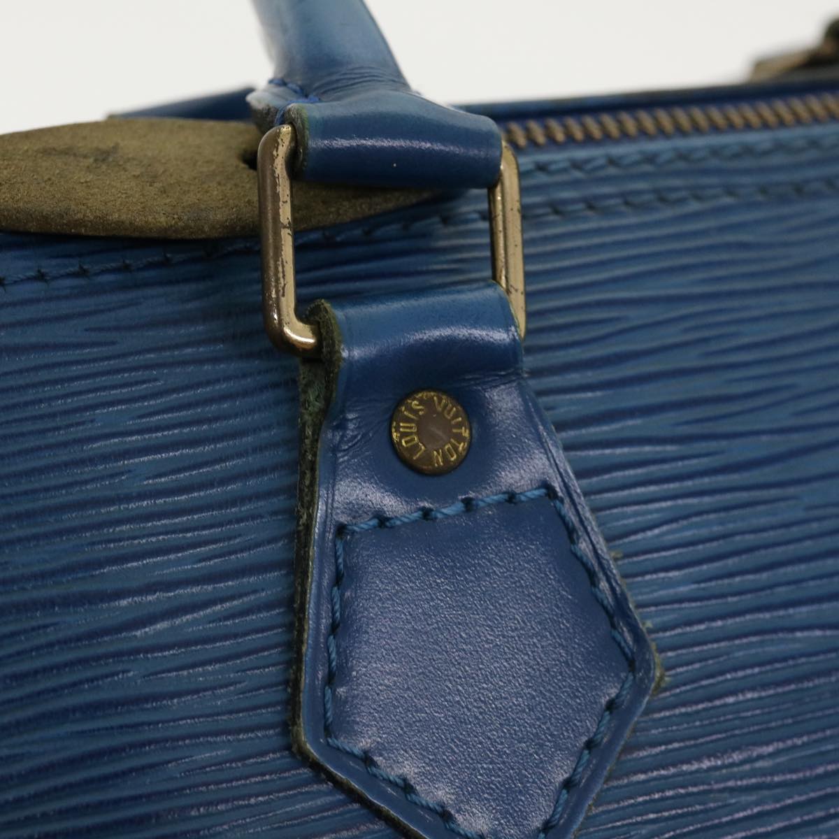 LOUIS VUITTON Epi Speedy 25 Hand Bag Blue M43015 LV rz465