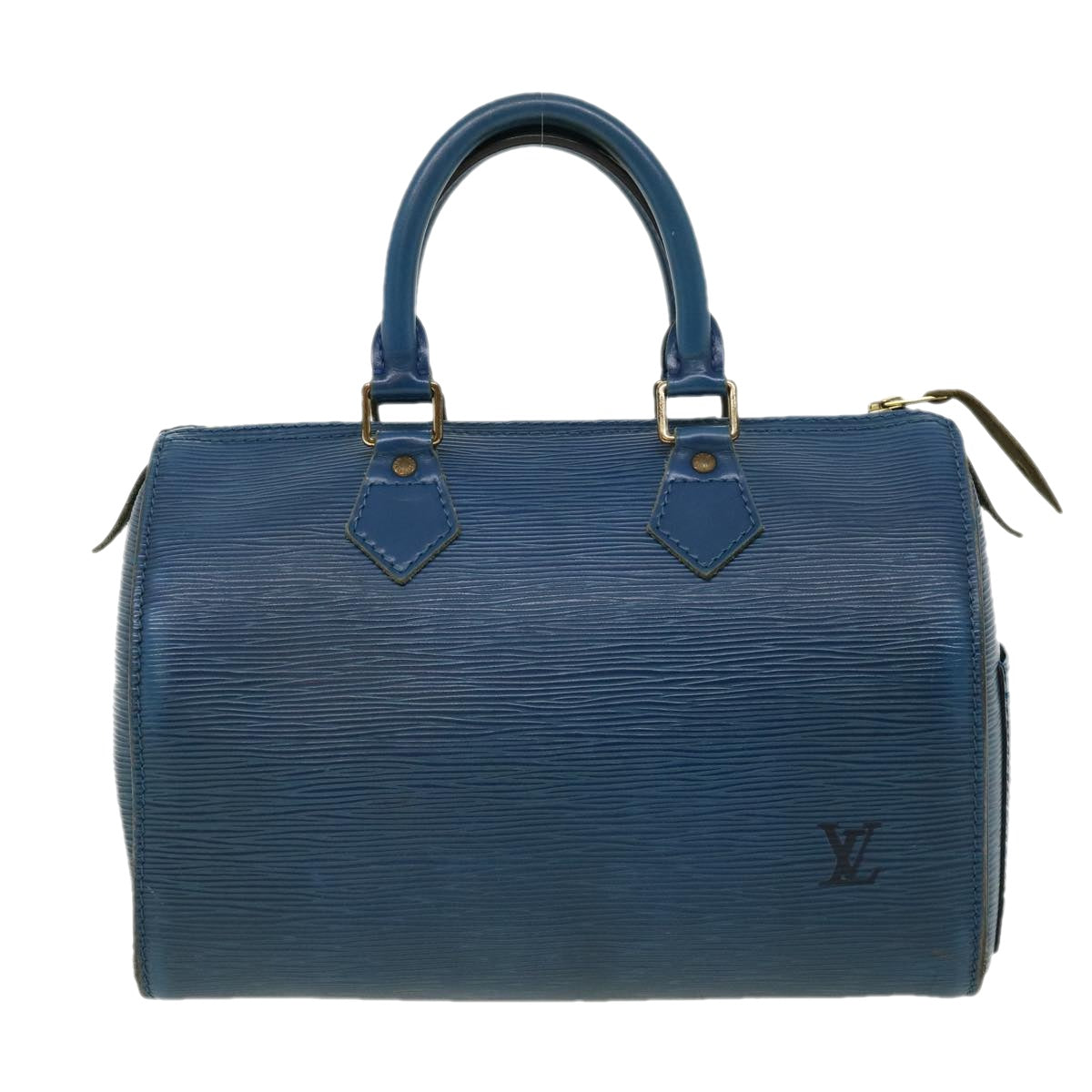 LOUIS VUITTON Epi Speedy 25 Hand Bag Blue M43015 LV rz465