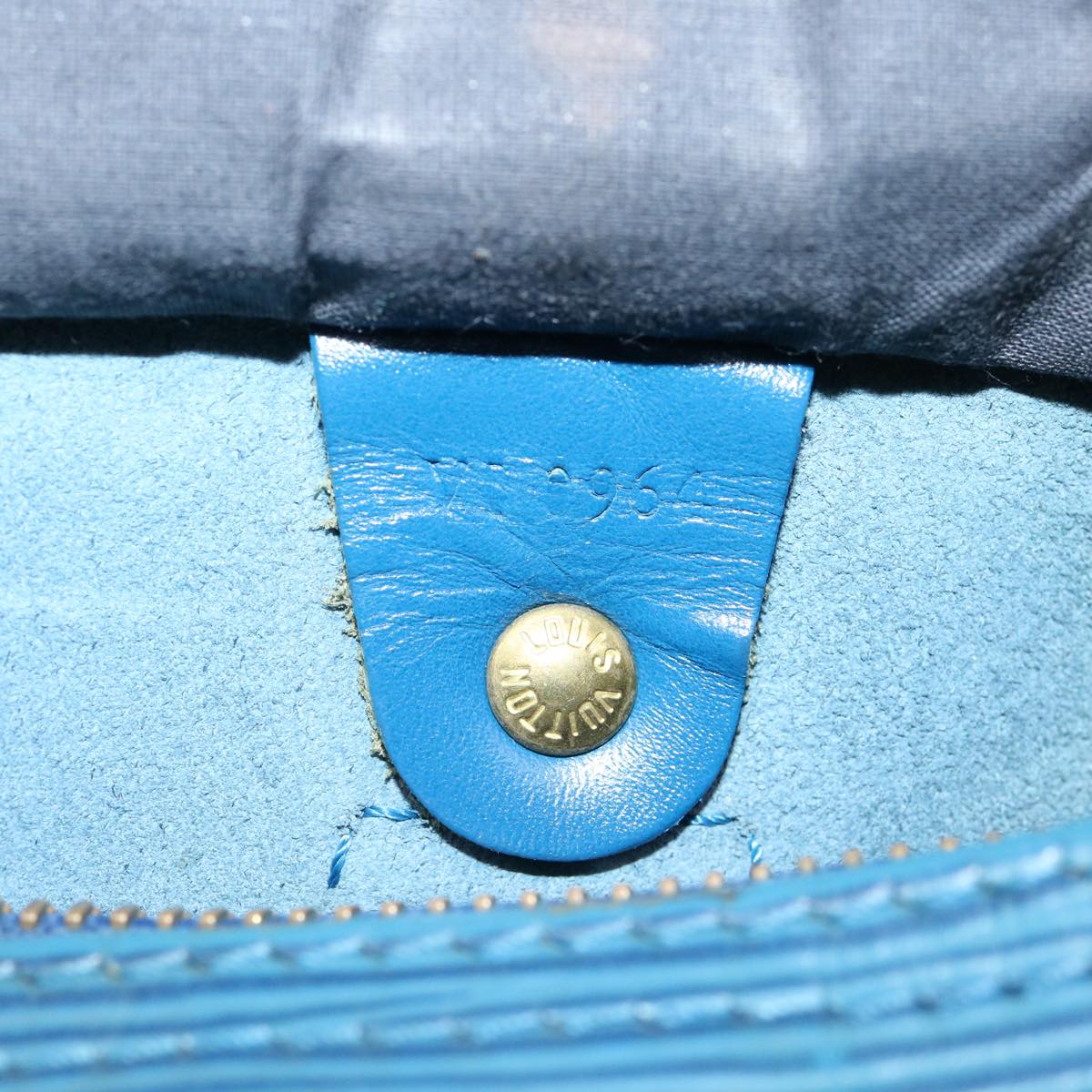 LOUIS VUITTON Epi Speedy 25 Hand Bag Blue M43015 LV rz465