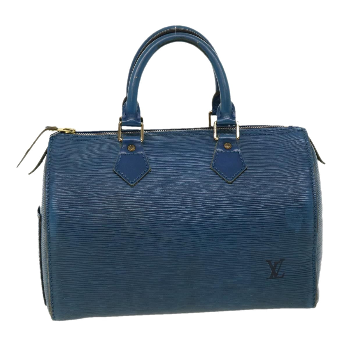LOUIS VUITTON Epi Speedy 25 Hand Bag Blue M43015 LV rz465