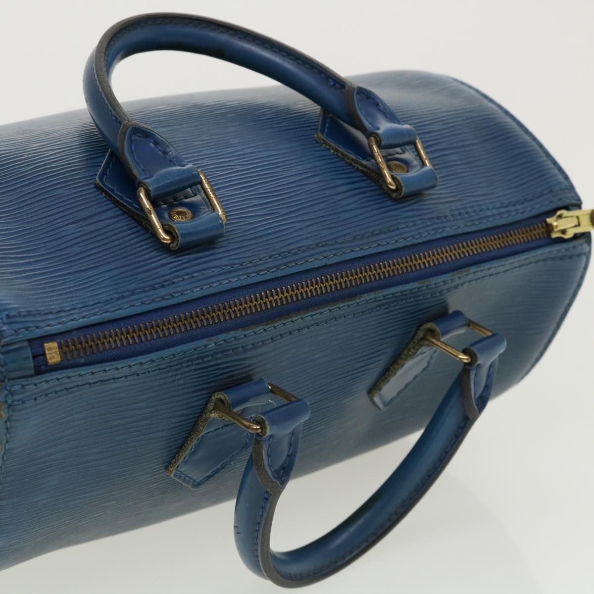LOUIS VUITTON Epi Speedy 25 Hand Bag Blue M43015 LV rz465