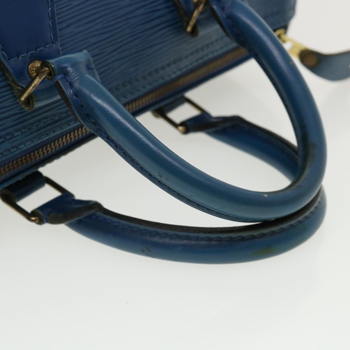 LOUIS VUITTON Epi Speedy 25 Hand Bag Blue M43015 LV rz465
