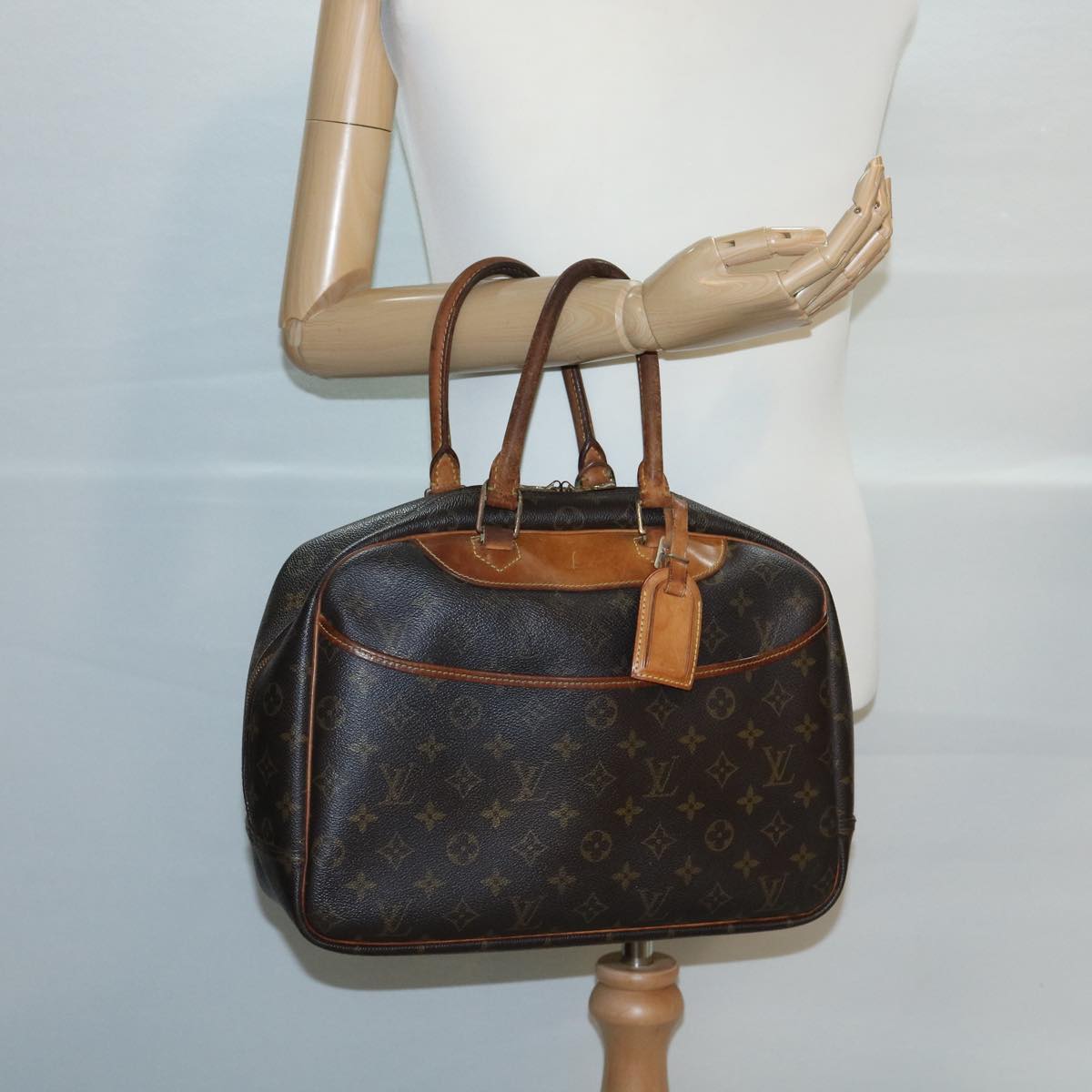 LOUIS VUITTON Monogram Deauville Hand Bag M47270 LV rz479