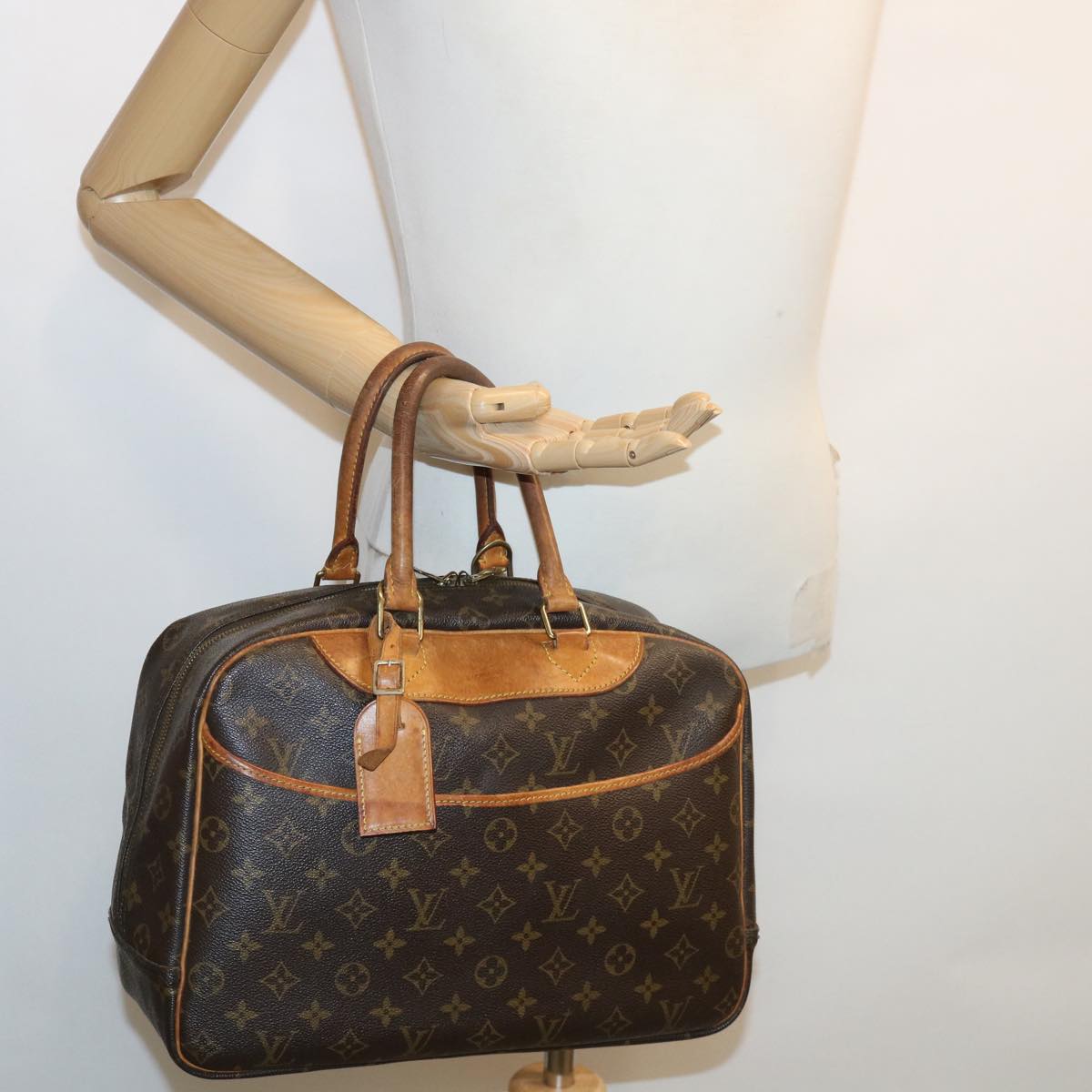 LOUIS VUITTON Monogram Deauville Hand Bag M47270 LV rz494