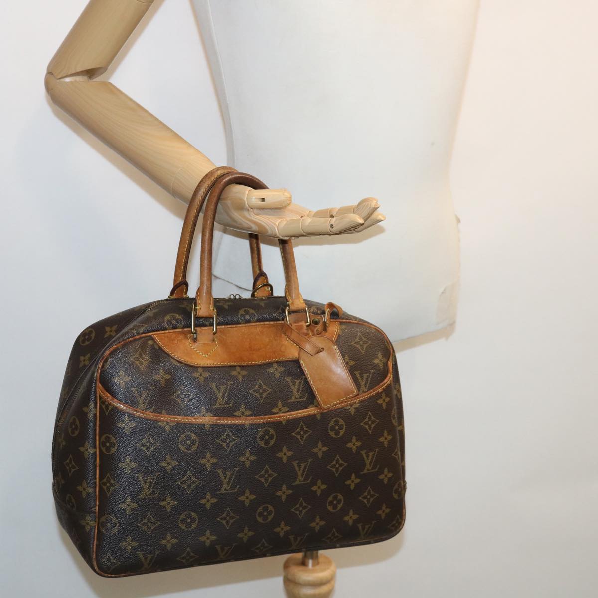 LOUIS VUITTON Monogram Deauville Hand Bag M47270 LV rz497