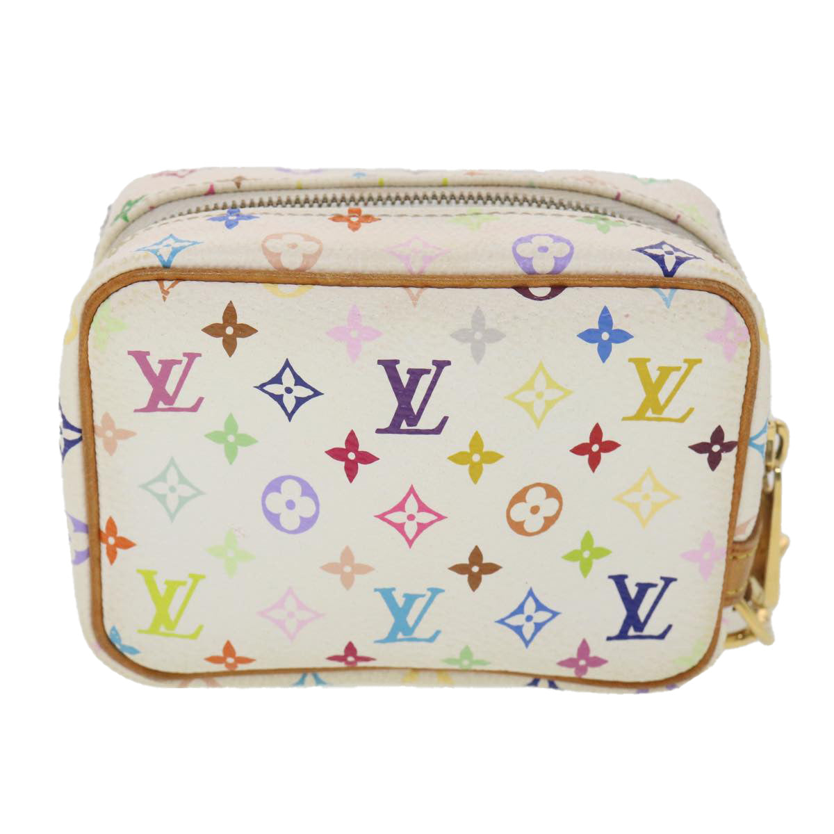 LOUIS VUITTON Monogram Multicolor Trousse Wapity Pouch White M58033 rz544