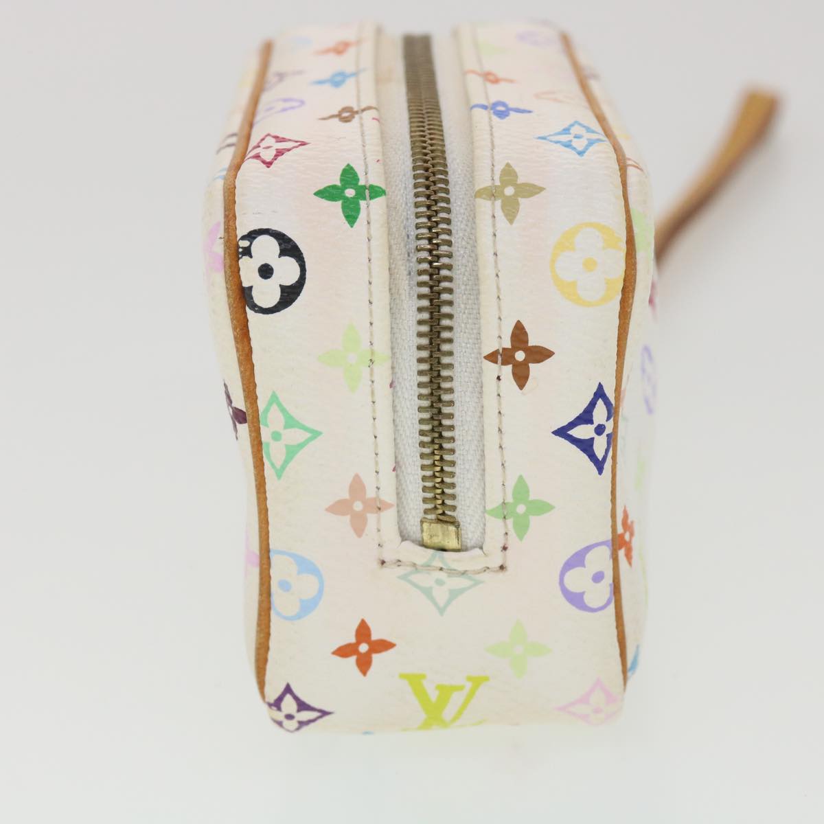 LOUIS VUITTON Monogram Multicolor Trousse Wapity Pouch White M58033 rz544