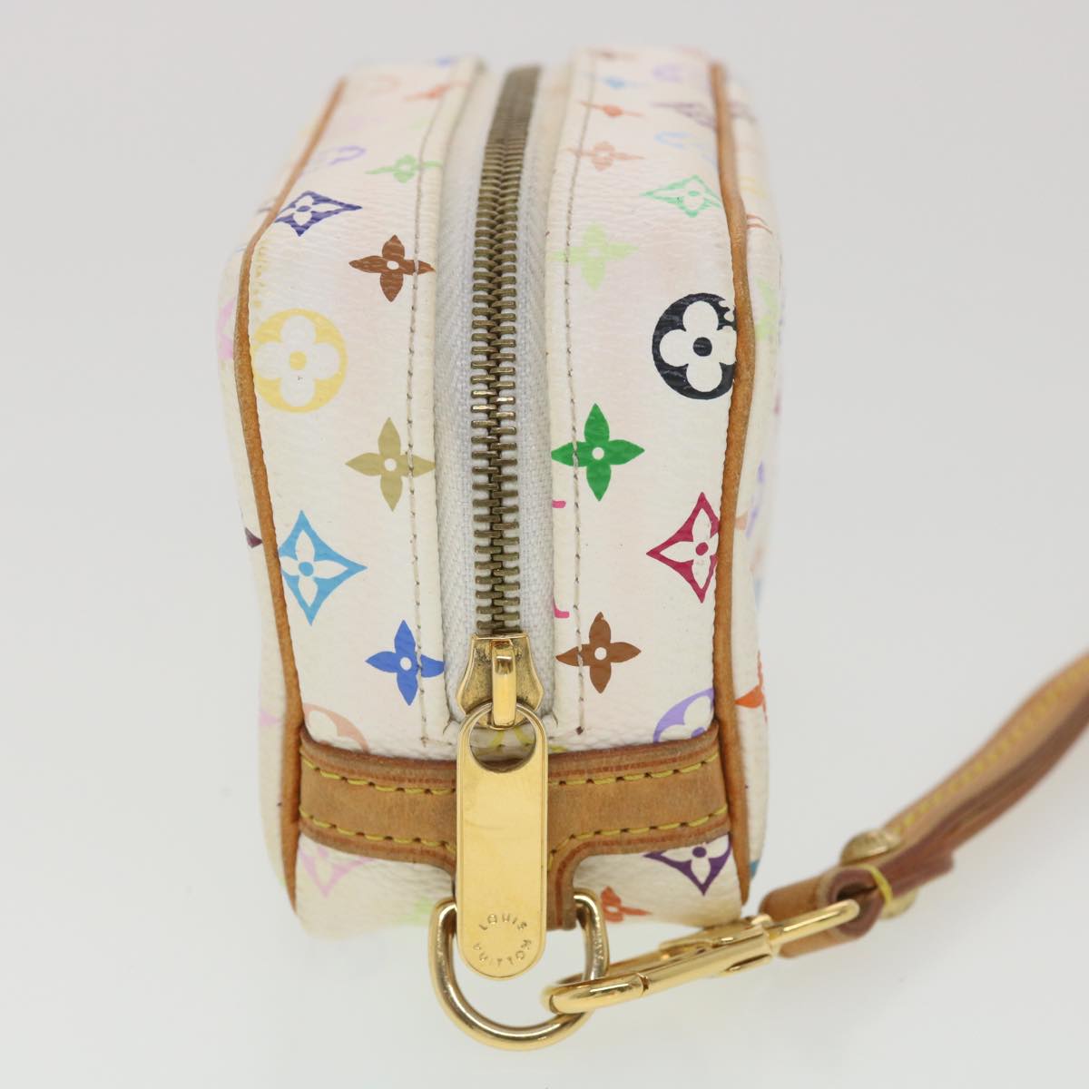LOUIS VUITTON Monogram Multicolor Trousse Wapity Pouch White M58033 rz544