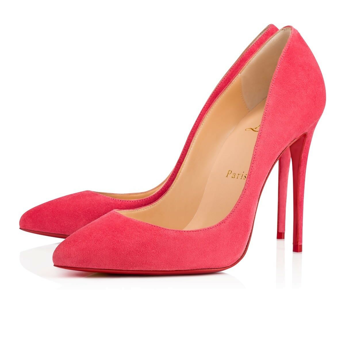 CHRISTIAN LOUBOUTIN PIGALLE FOLLIES 100 VEAU VELOURS SIZE 38.5