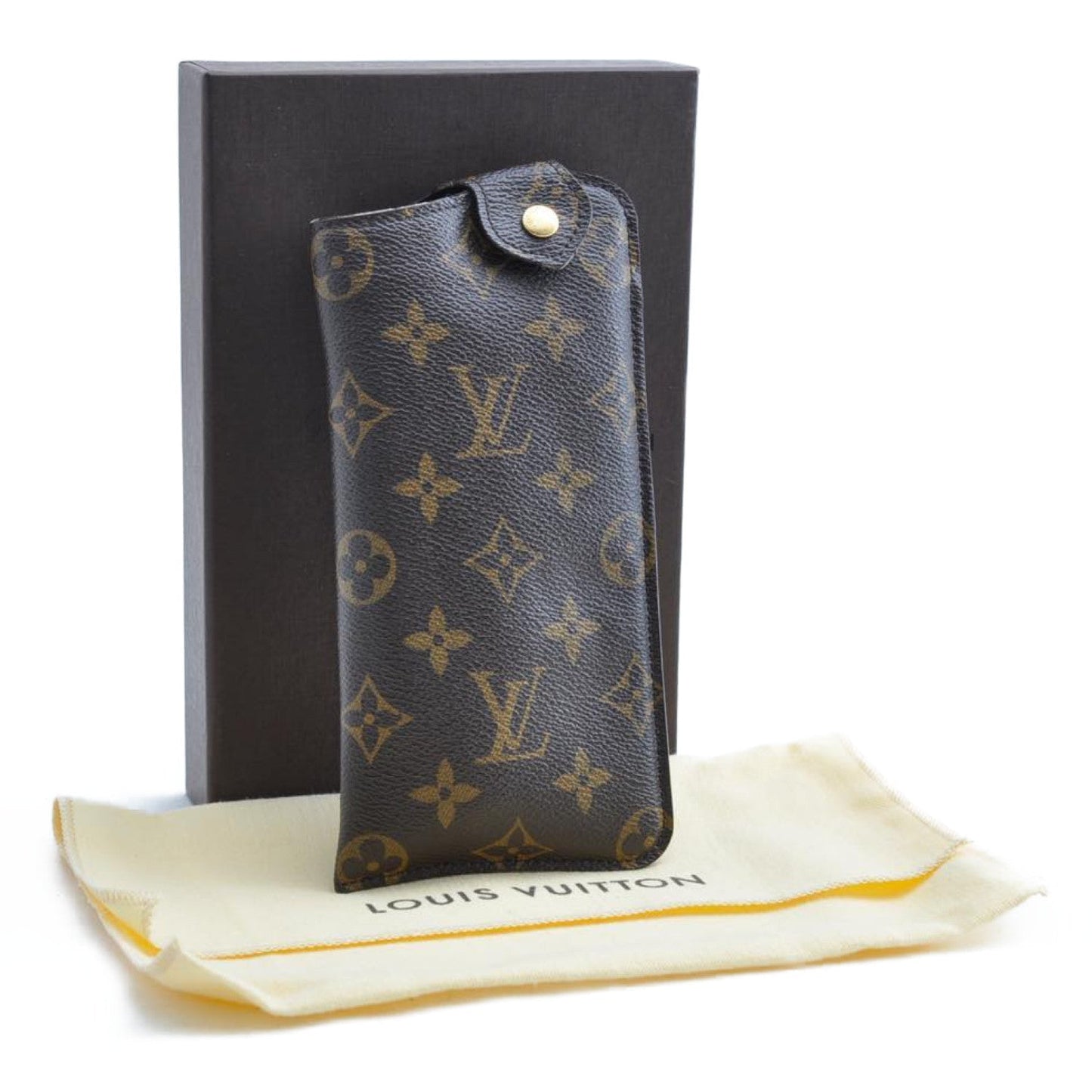 LOUIS VUITTON Monogram Etui Lunette MM Glasses Case M66544 LV am2579s
