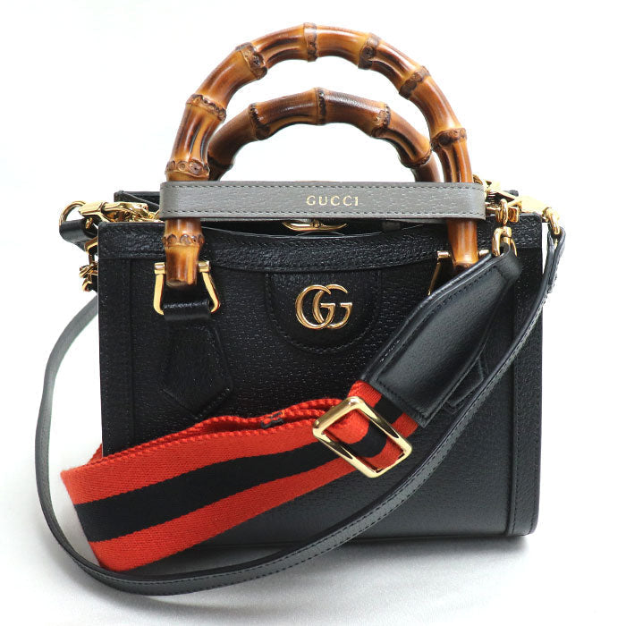 Luxury Gucci Trending 2025 Diana Mini 2Way Shoulder Bag Black