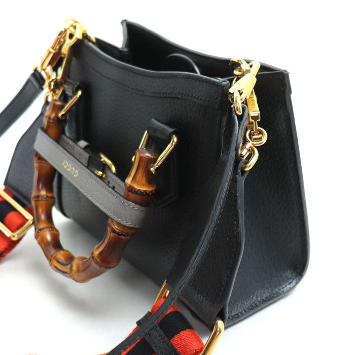 Luxury Gucci Trending 2025 Diana Mini 2Way Shoulder Bag Black
