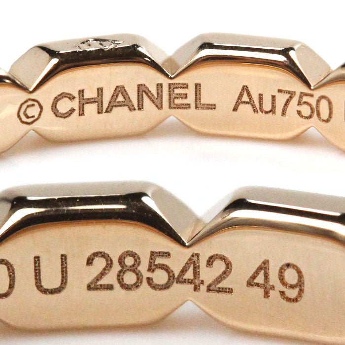 Chanel K18PG Pink Gold Diamond Ring