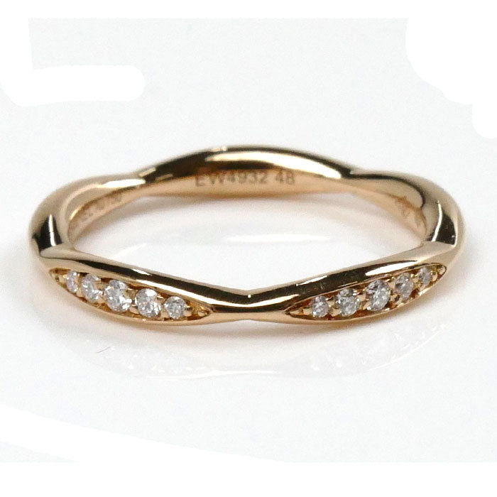 Chanel Pink Gold Camellia Diamond Ring