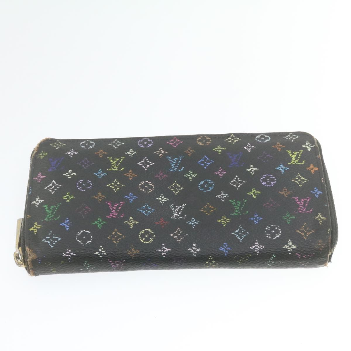 LOUIS VUITTON Monogram Multicolor Wallet 3Set White Black LV se051