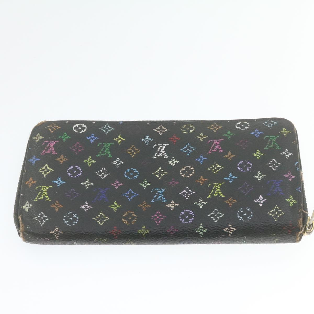 LOUIS VUITTON Monogram Multicolor Wallet 3Set White Black LV se051