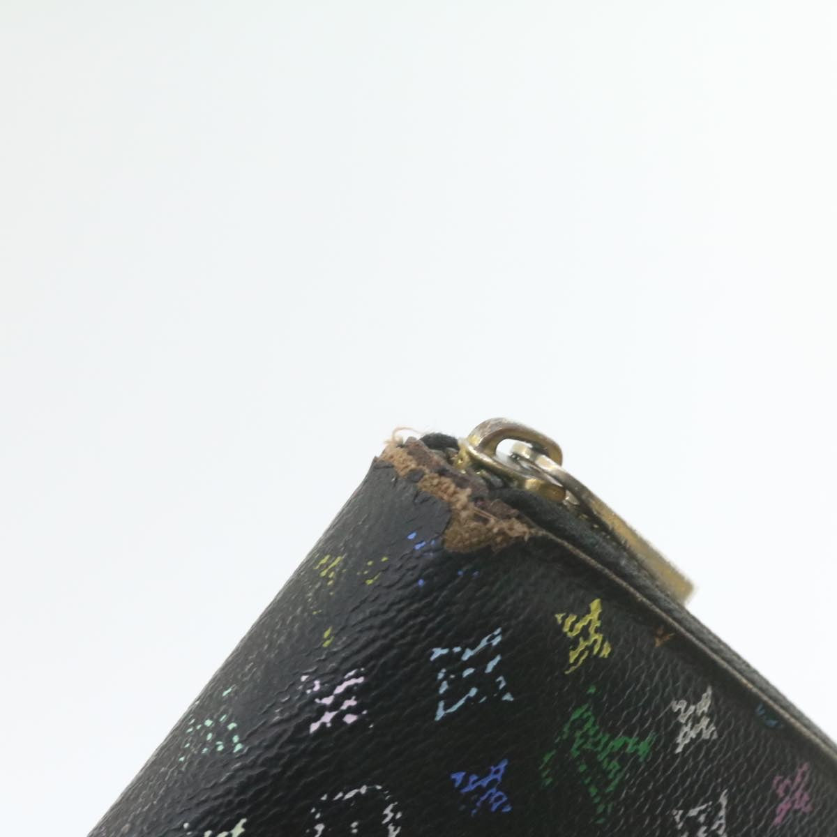 LOUIS VUITTON Monogram Multicolor Wallet 3Set White Black LV se051