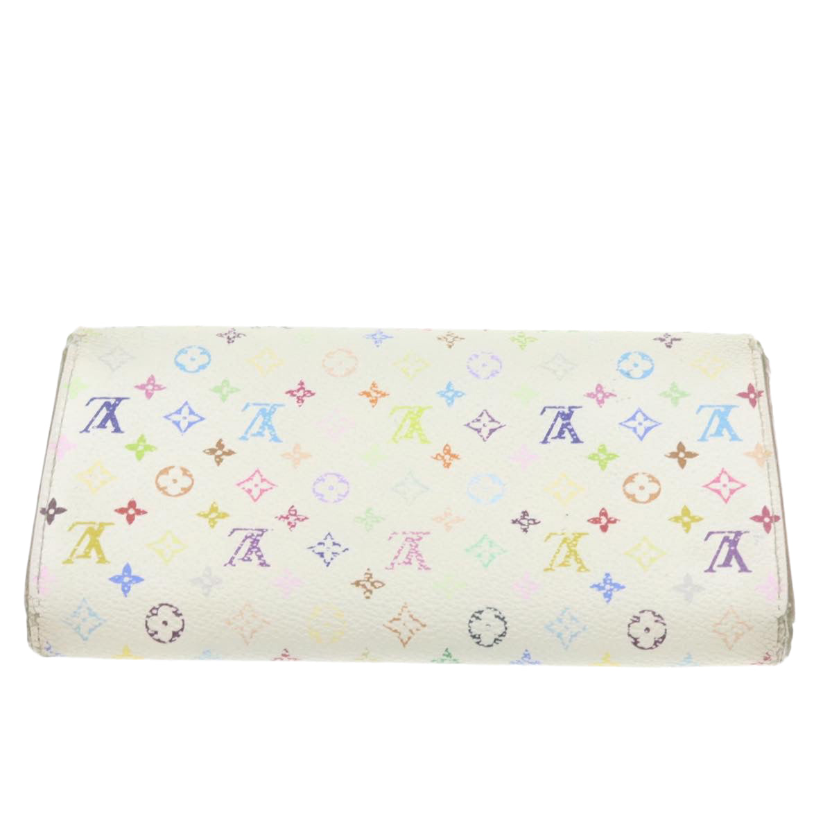 LOUIS VUITTON Monogram Multicolor Wallet 3Set White Black LV se051