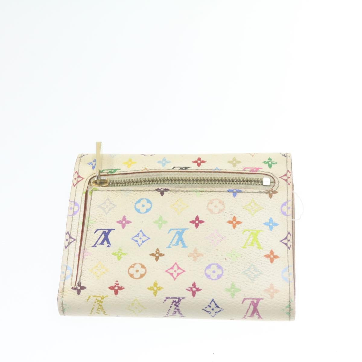 LOUIS VUITTON Monogram Multicolor Wallet 3Set White Black LV se051