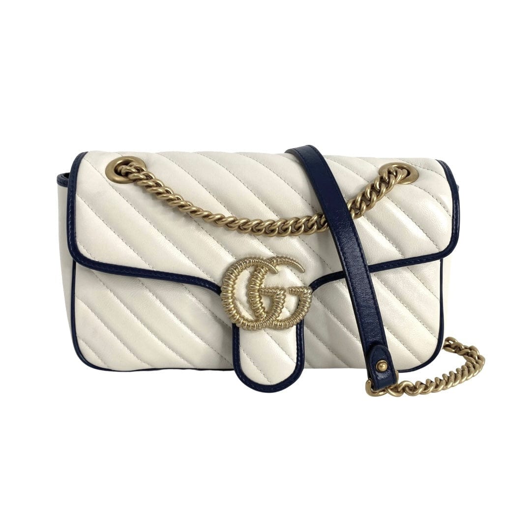Luxury Gucci Small GG Torchon Marmont Crossbody Bag