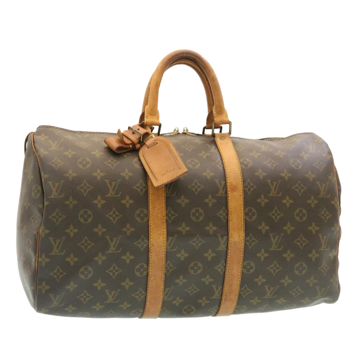 LOUIS VUITTON Monogram Keepall 45 Boston Bag M41428 LV st057